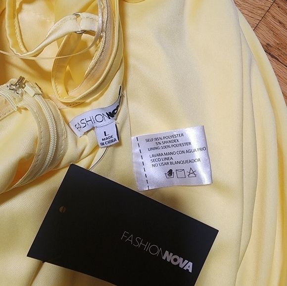 Fashion Nova Women’s Luxe Nights Satin Maxi Dress – Yellow Large - Picture 7 of 13